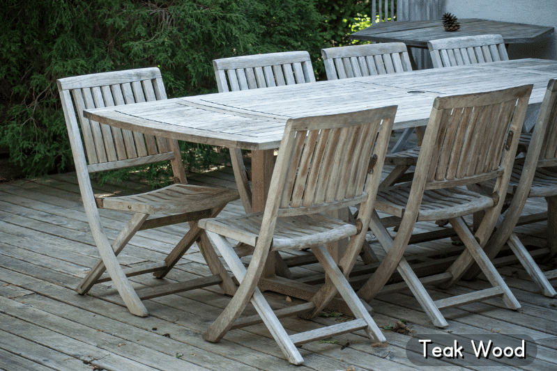 Teak Wood patio table set