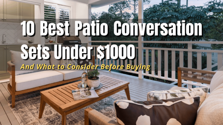 10 Best Patio Conversation Sets Under $1000 - The Backyard Pros