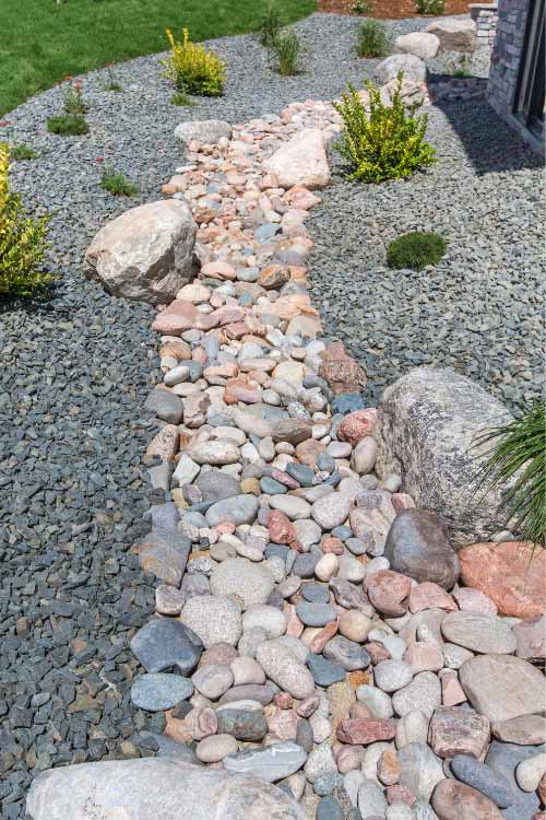 This will prevent erosion and pooling