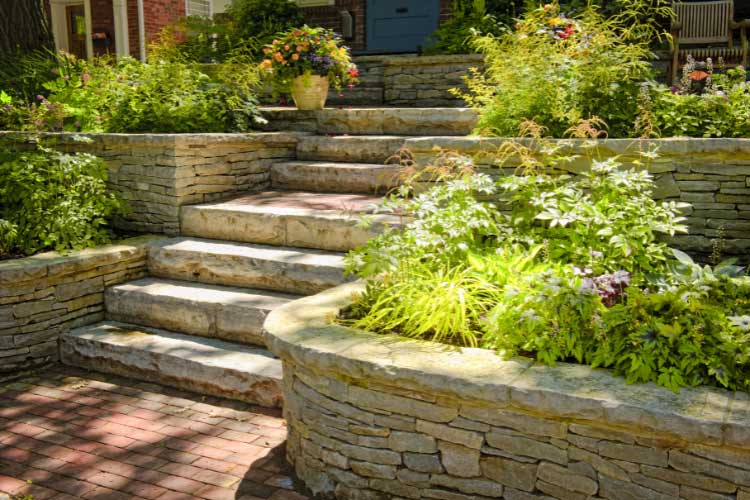 With terraced garden beds you are giving all of your plants space to breathe and shine individually