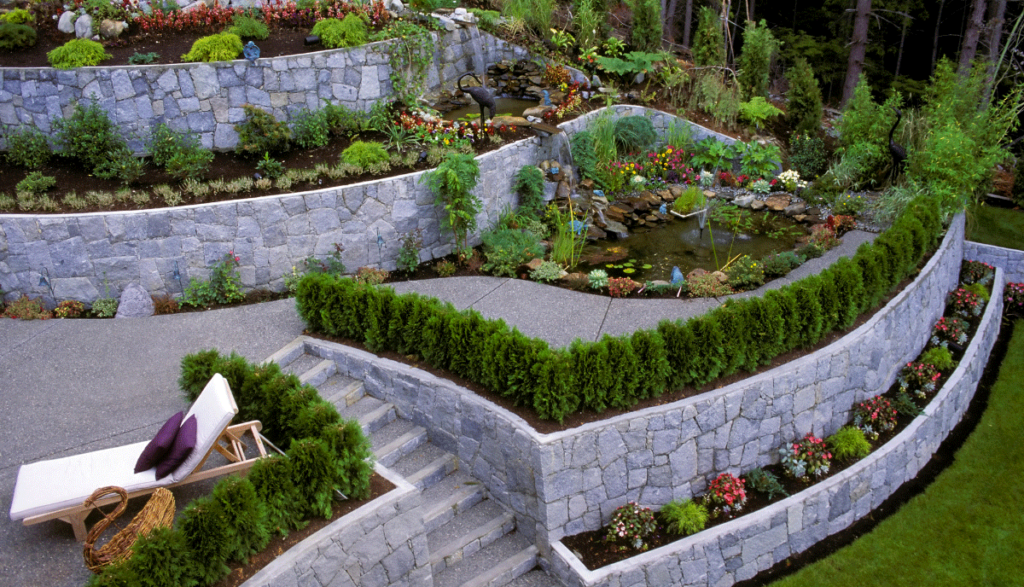 8 Terraced Landscaping Ideas for Slopes That Work - The Backyard Pros