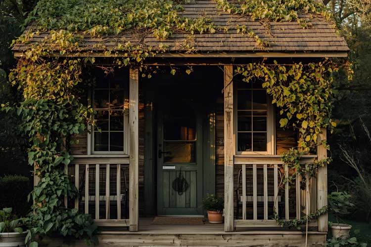 You can transform your shed from a simple storage unit into a charming outdoor retreat with an attached porch