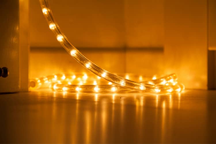 Rope lights are flexible