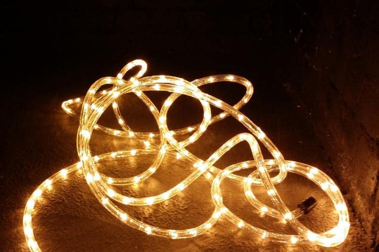 Rope lights are a Christmas staple