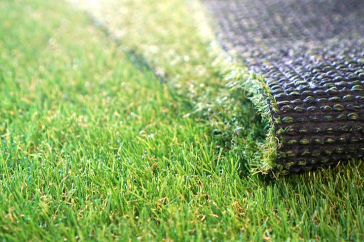 You can cover your entire backyard with a large roll or use smaller sized turf mats to define different zones