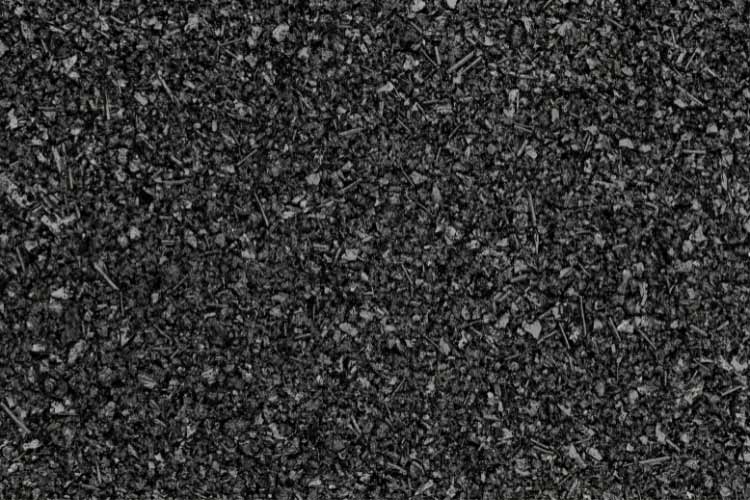 The rubber stays in place better than gravel