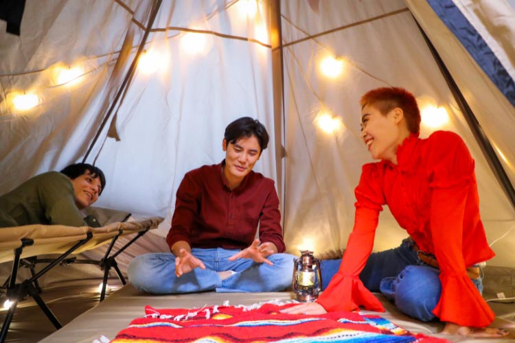 you can turn your cold backyard into a quiet retreat