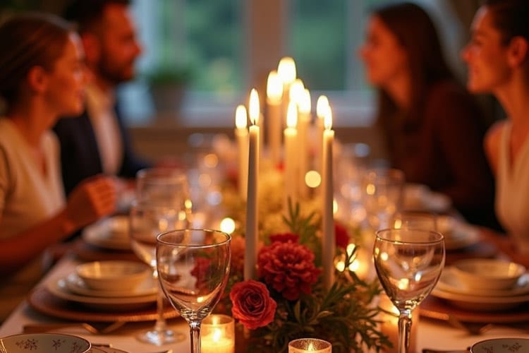 a candlelit dinner with loved ones can be even better