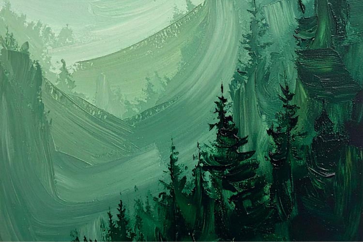 A forest mural is especially great if you live in the city