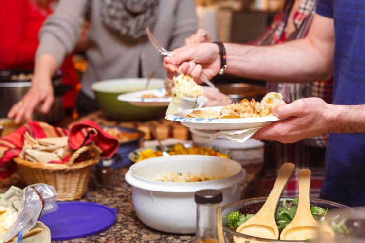 There is no better way to save on catering costs than a potluck dinner