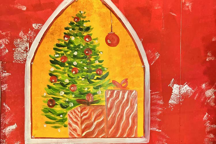 A seasonal mural rotation will allow your family to get creative every time a new reason comes along